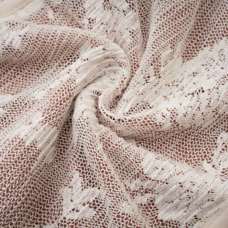 Vestido Maxi Marlene Elegante de Encaje en Blanco