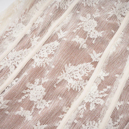 Vestido Maxi Marlene Elegante de Encaje en Blanco