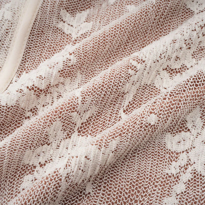 Vestido Maxi Marlene Elegante de Encaje en Blanco