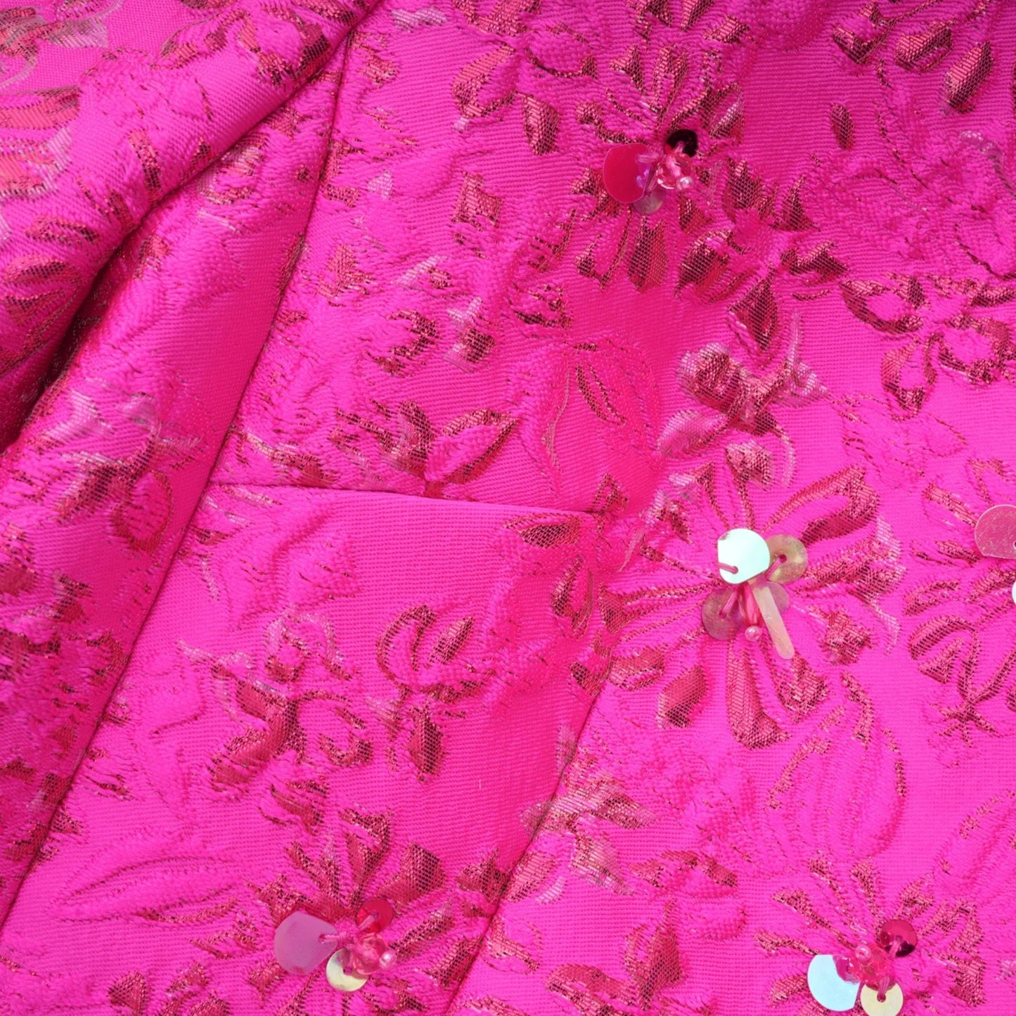 Vestido Mini Astrid Elegante de Jacquard en Rosa