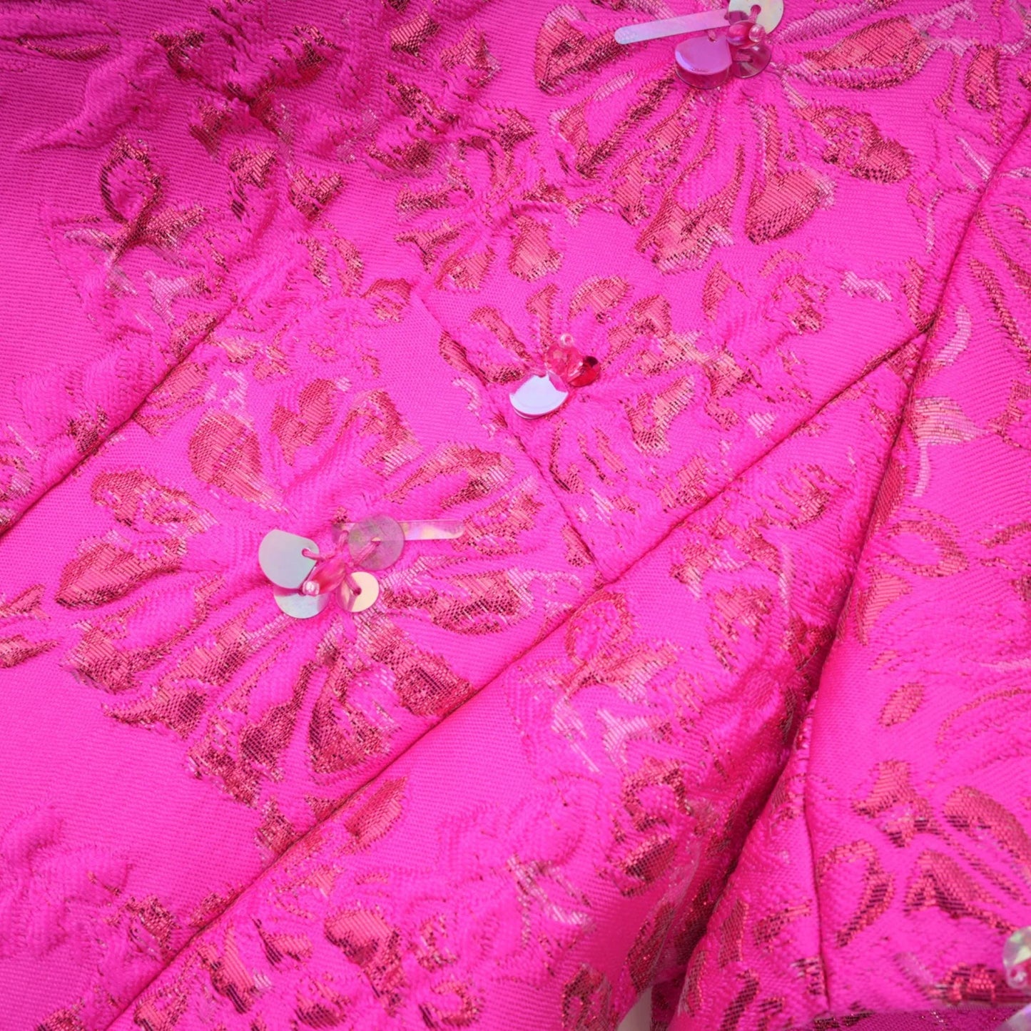 Vestido Mini Astrid Elegante de Jacquard en Rosa