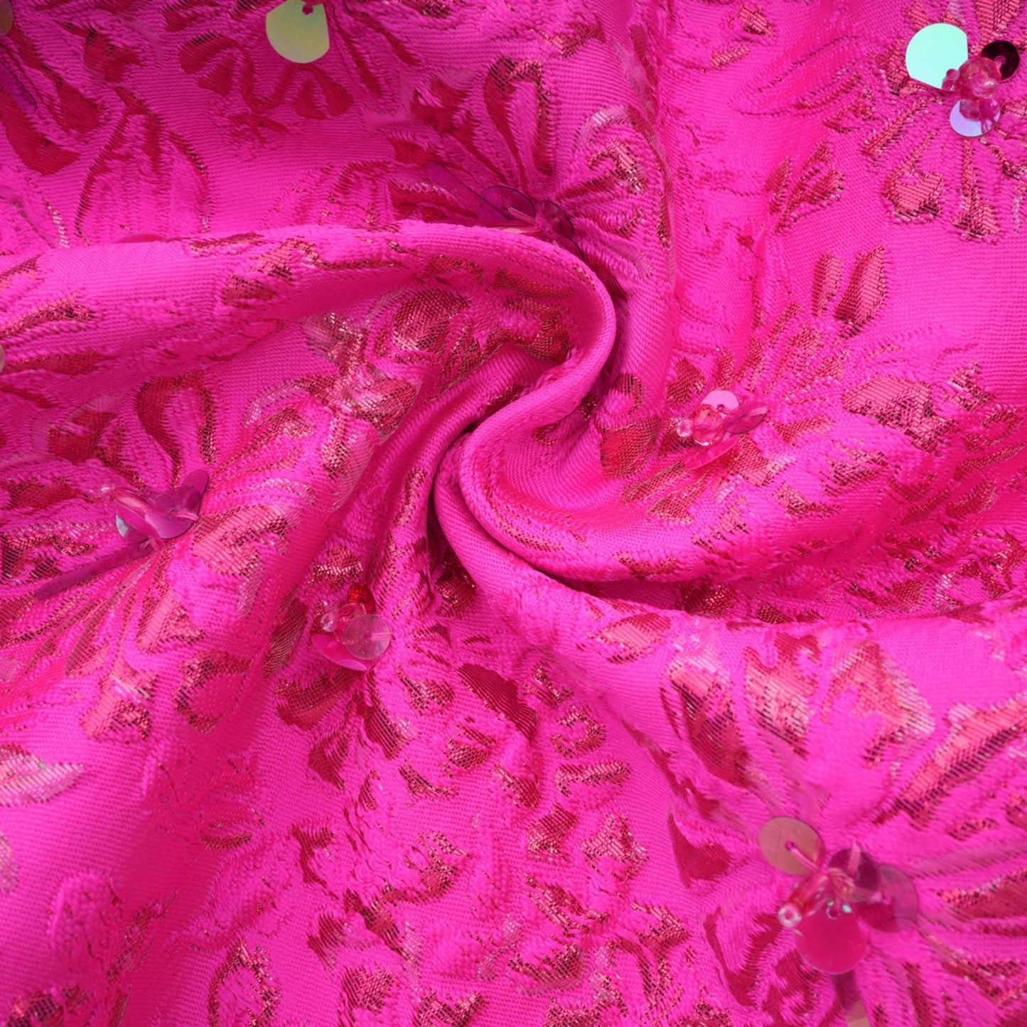 Vestido Mini Astrid Elegante de Jacquard en Rosa